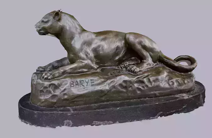 bronze panther statue 