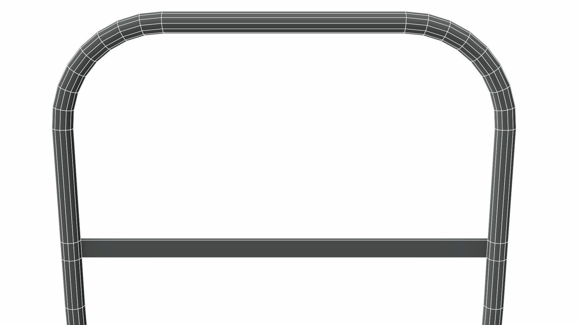 The cart metal dolly on wheels 3D model_9