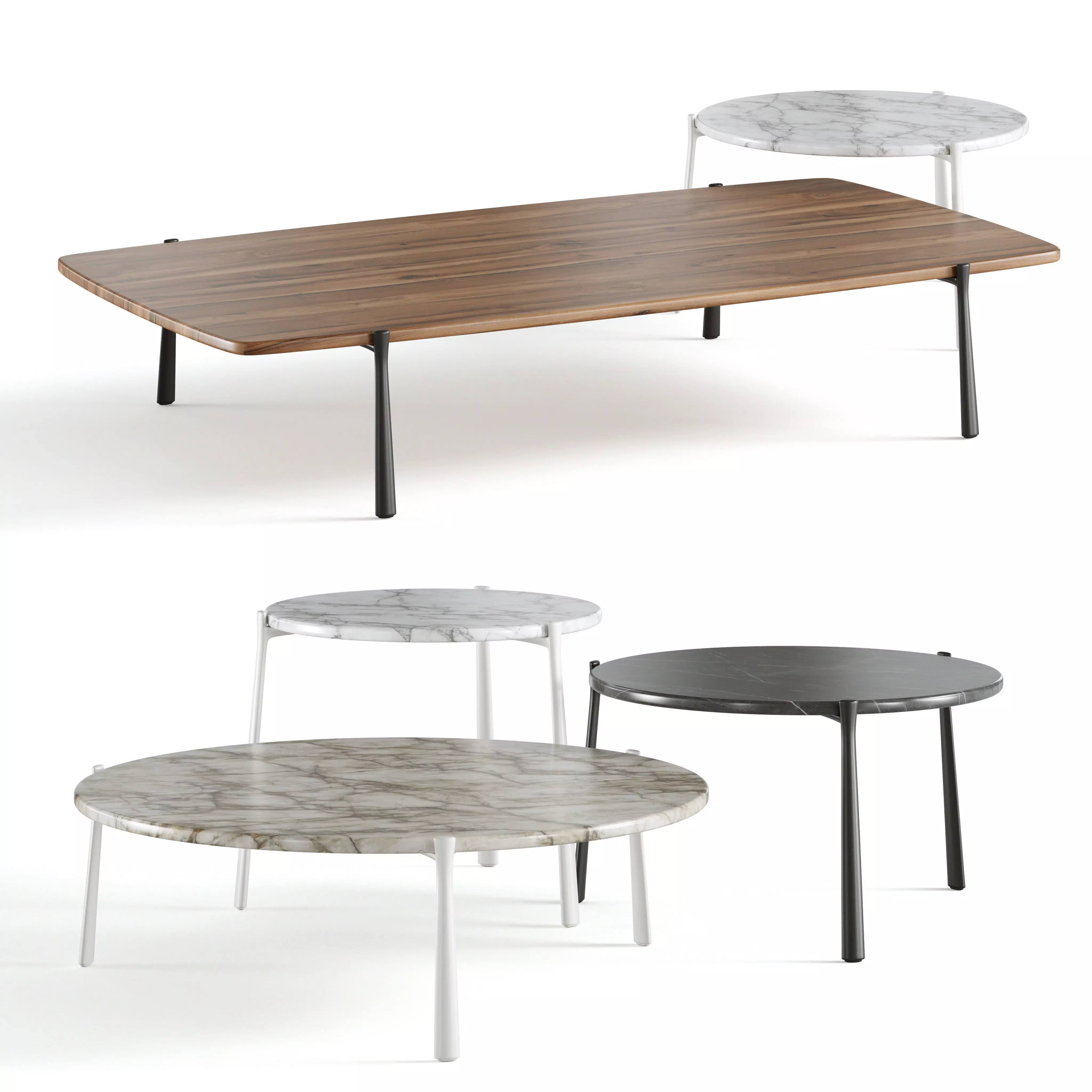 Tribu Branch Low Tables 3D model_0