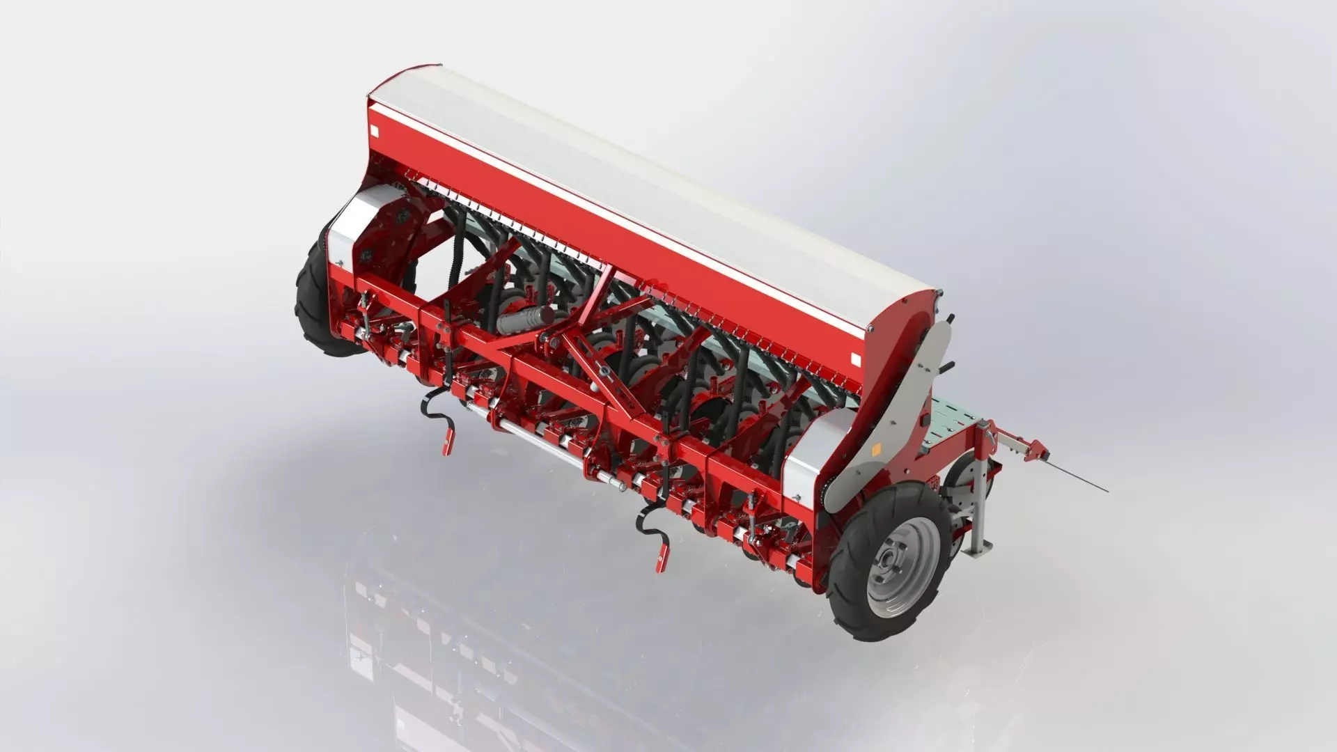 WG 1022 - Mounted mechanical seed drill 3D model