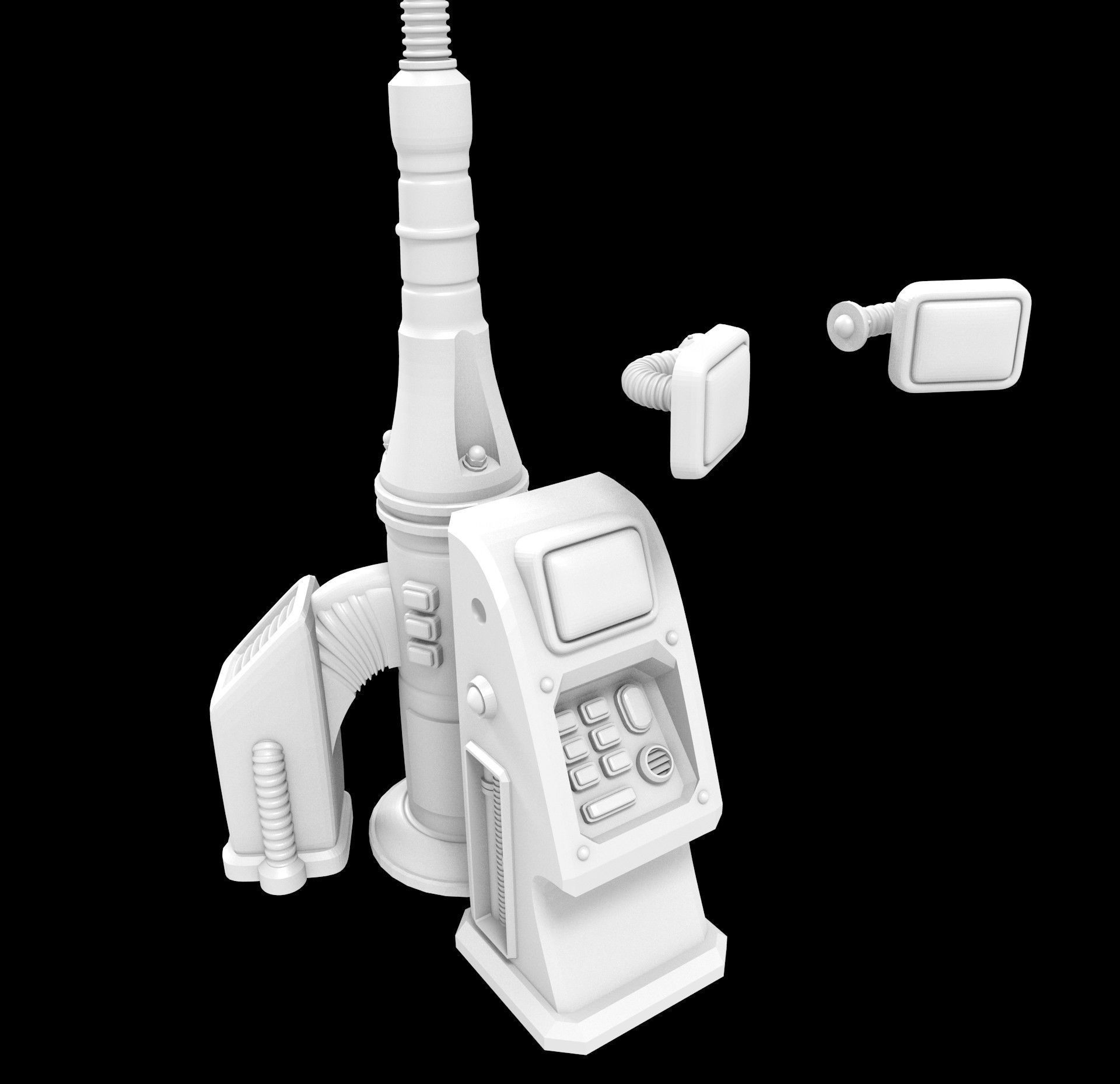 COMMUNICATION ANTENNA - PRINTABLE MODEL - SCI FI Free 3D print model_1