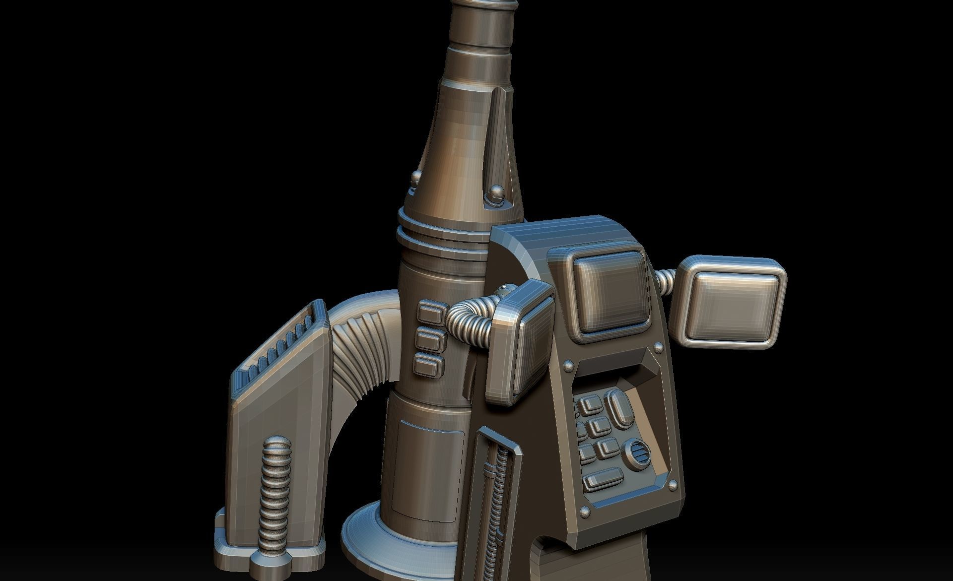 COMMUNICATION ANTENNA - PRINTABLE MODEL - SCI FI Free 3D print model_8