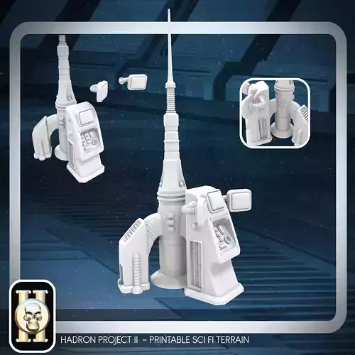 COMMUNICATION ANTENNA - PRINTABLE MODEL - SCI FI Free 3D print model