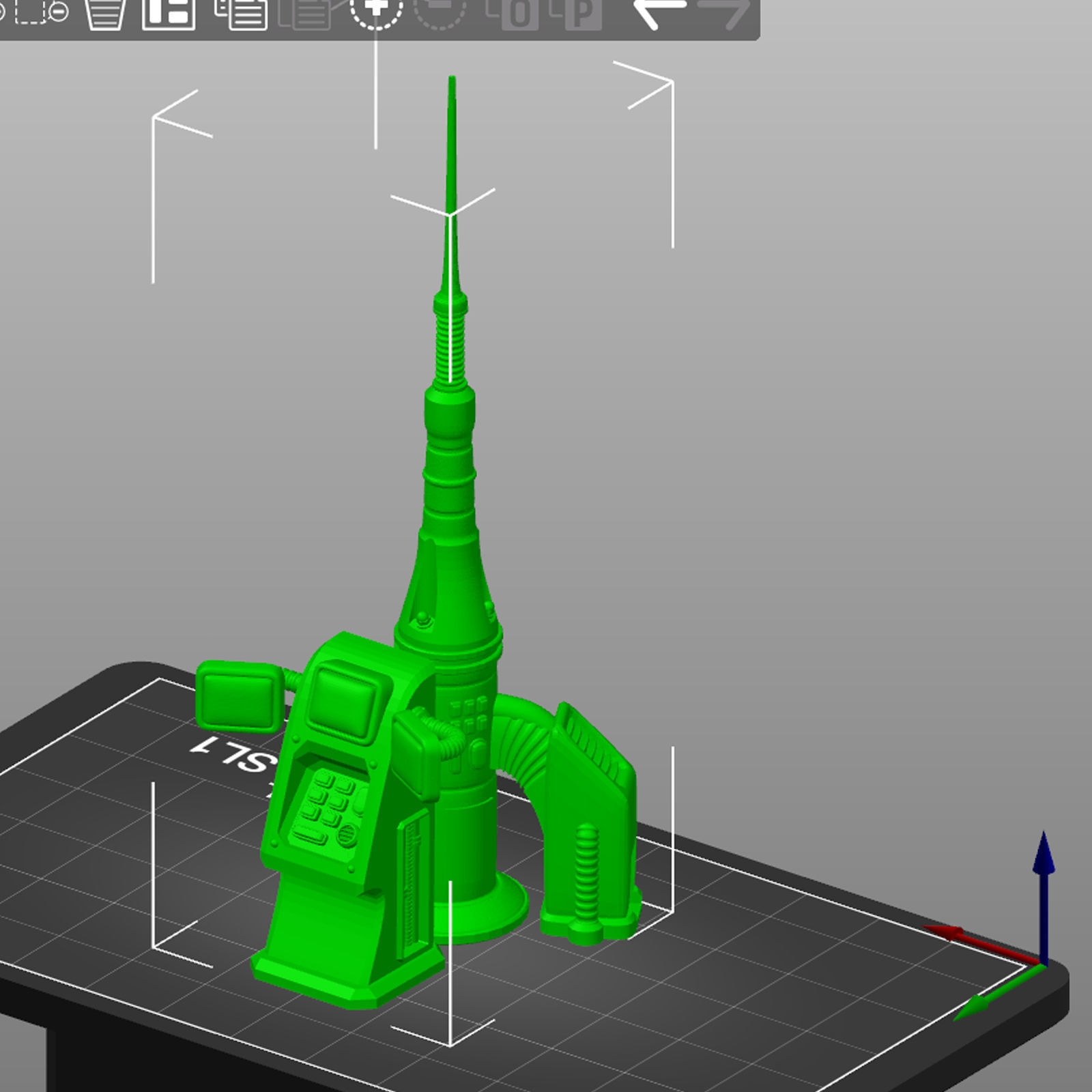 COMMUNICATION ANTENNA - PRINTABLE MODEL - SCI FI Free 3D print model_14