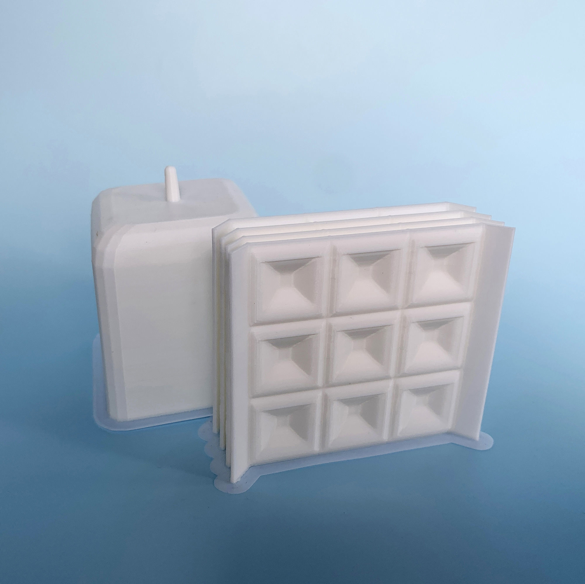 Square Concrete Flowerpot Mould - Include Pot file for print 3D print model_2