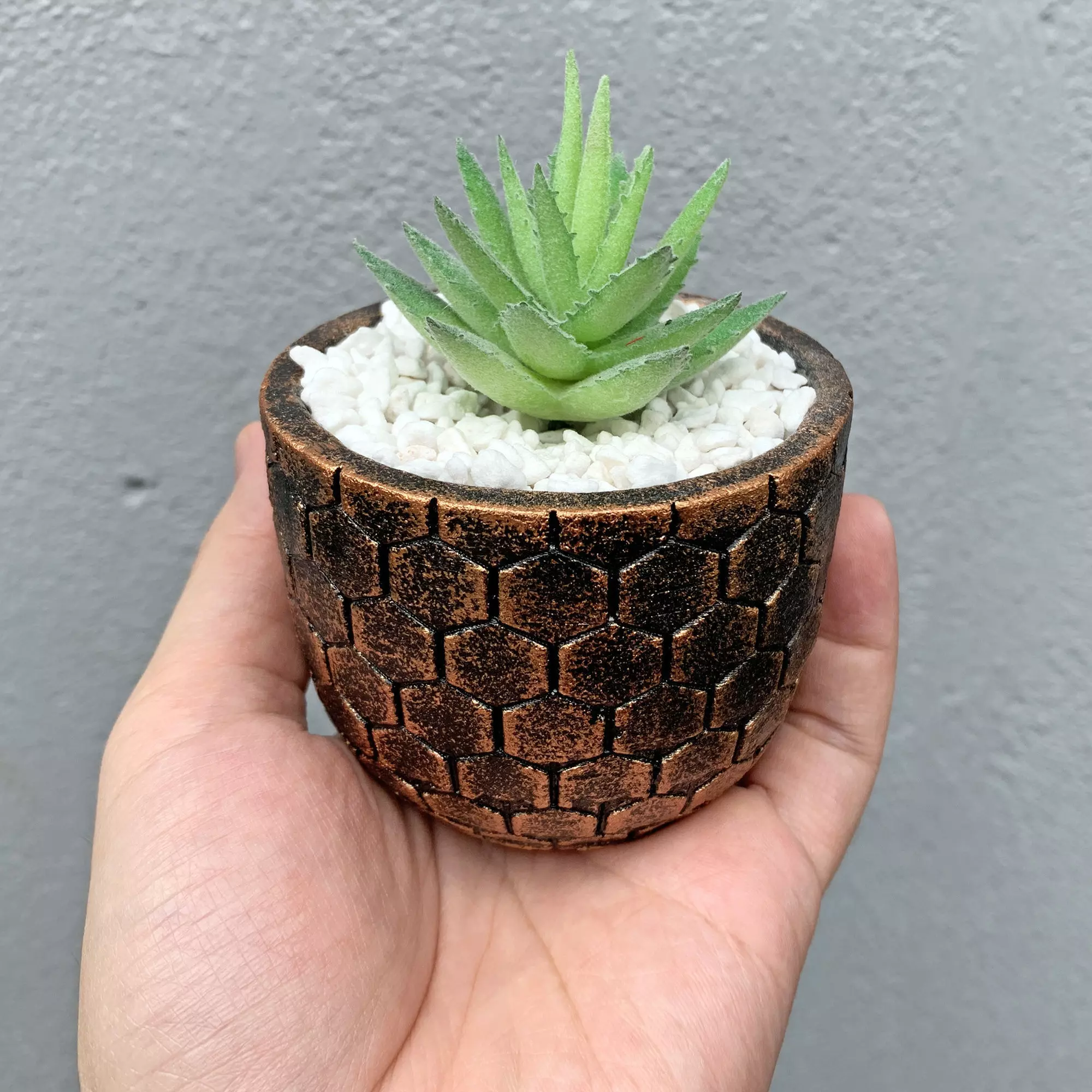Honeycomb Planter Mold - Include Pot file for print 3D print model