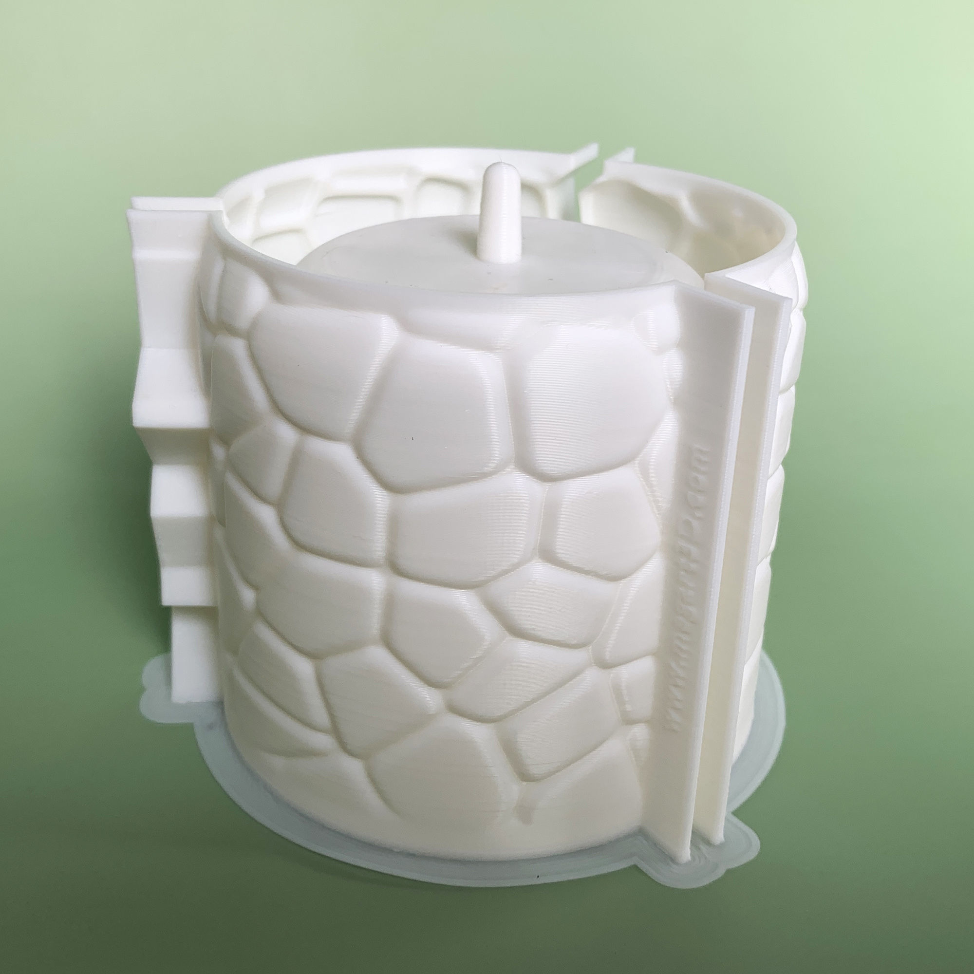 Small stone Pot mold - Include Pot file for print 3D print model_4