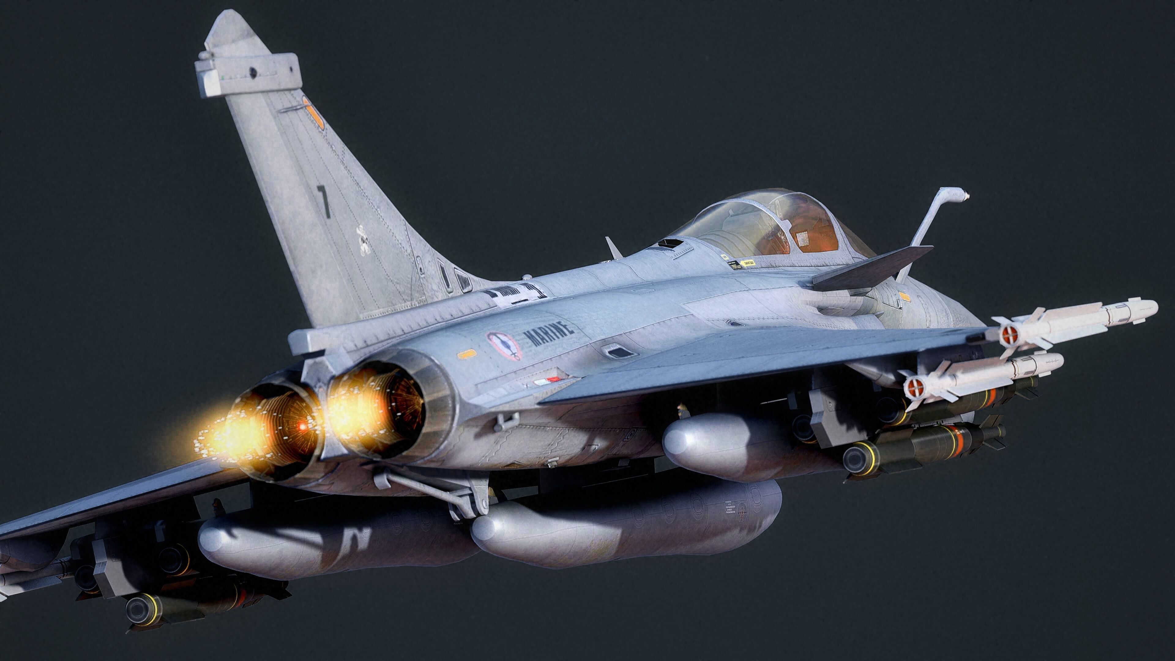 Dassault Rafale M - Rigged - High Resolution Cocpit Low-poly 3D model_25