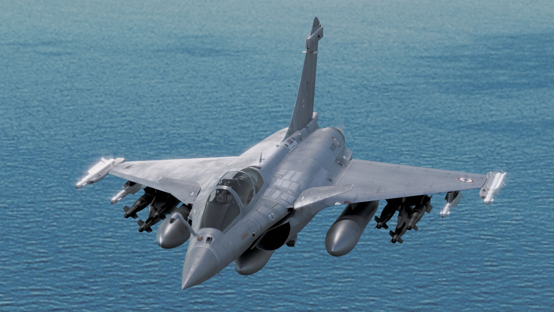 Dassault Rafale M - Rigged - High Resolution Cocpit Low-poly 3D model_0