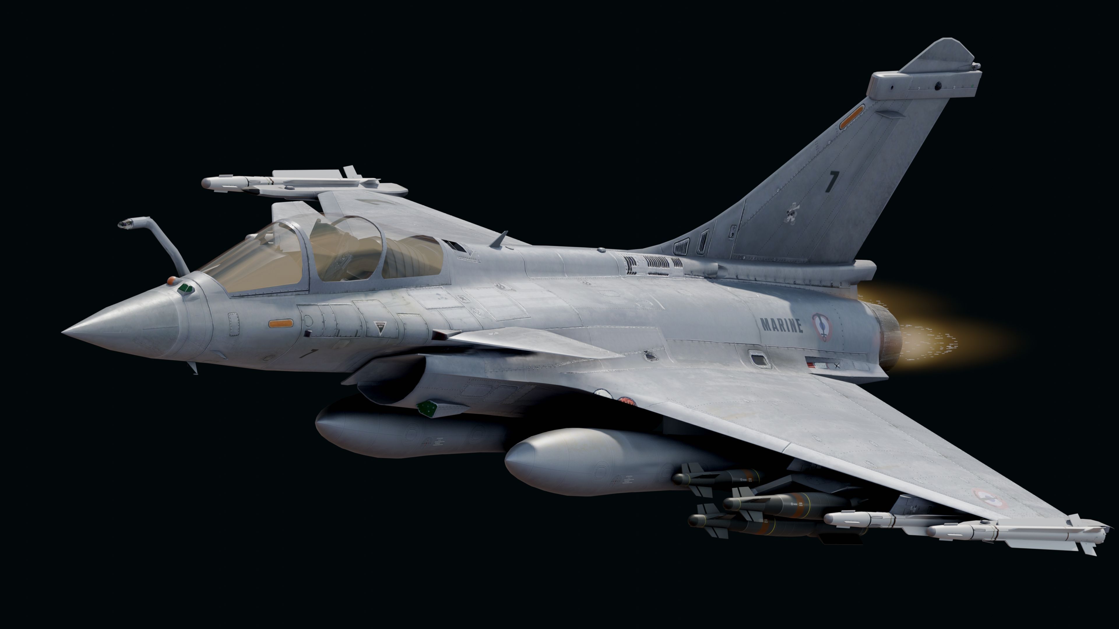 Dassault Rafale M - Rigged - High Resolution Cocpit Low-poly 3D model_22