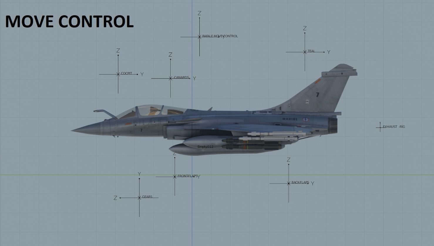 Dassault Rafale M - Rigged - High Resolution Cocpit Low-poly 3D model_26