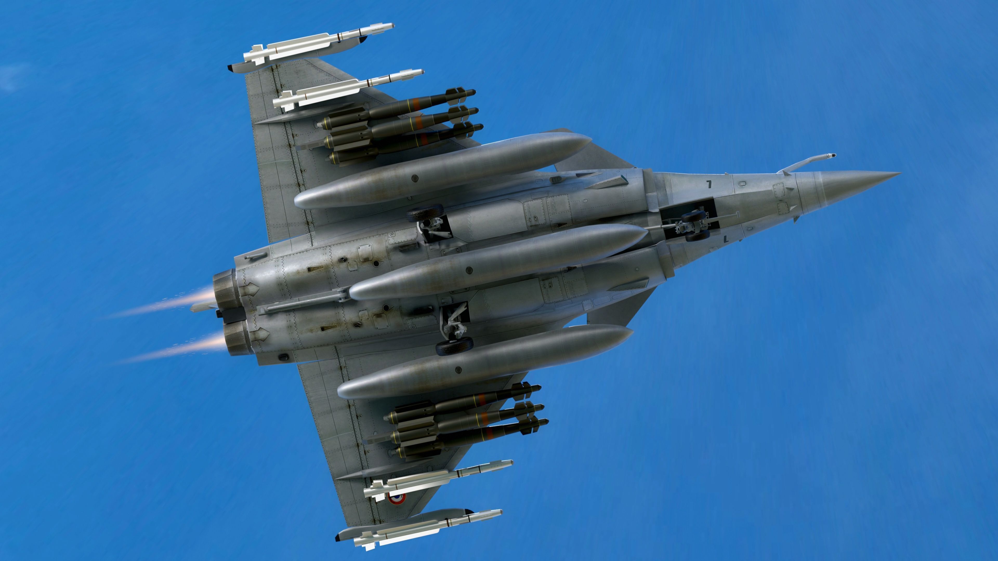 Dassault Rafale M - Rigged - High Resolution Cocpit Low-poly 3D model_12