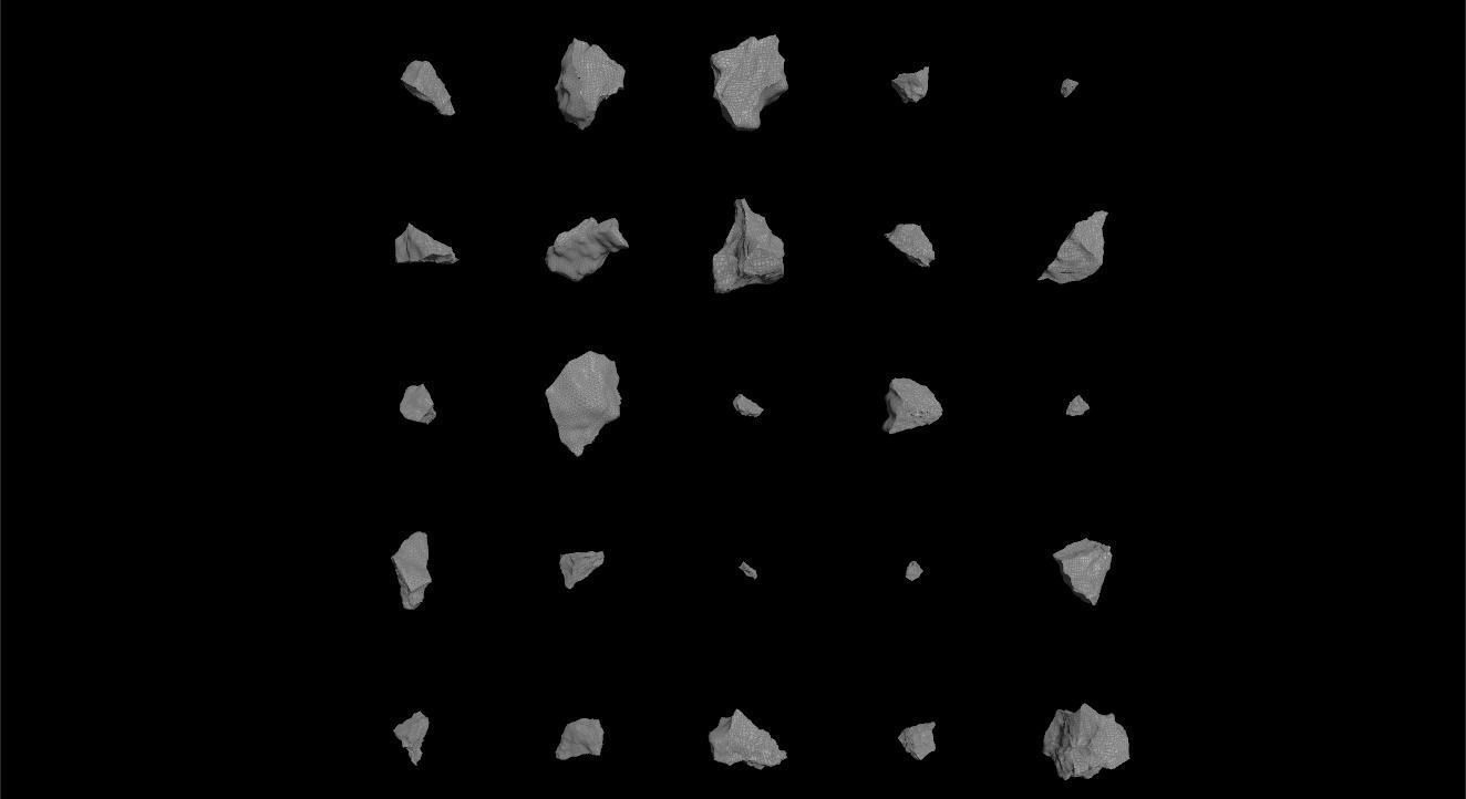 Rock debris v01 3D model_1