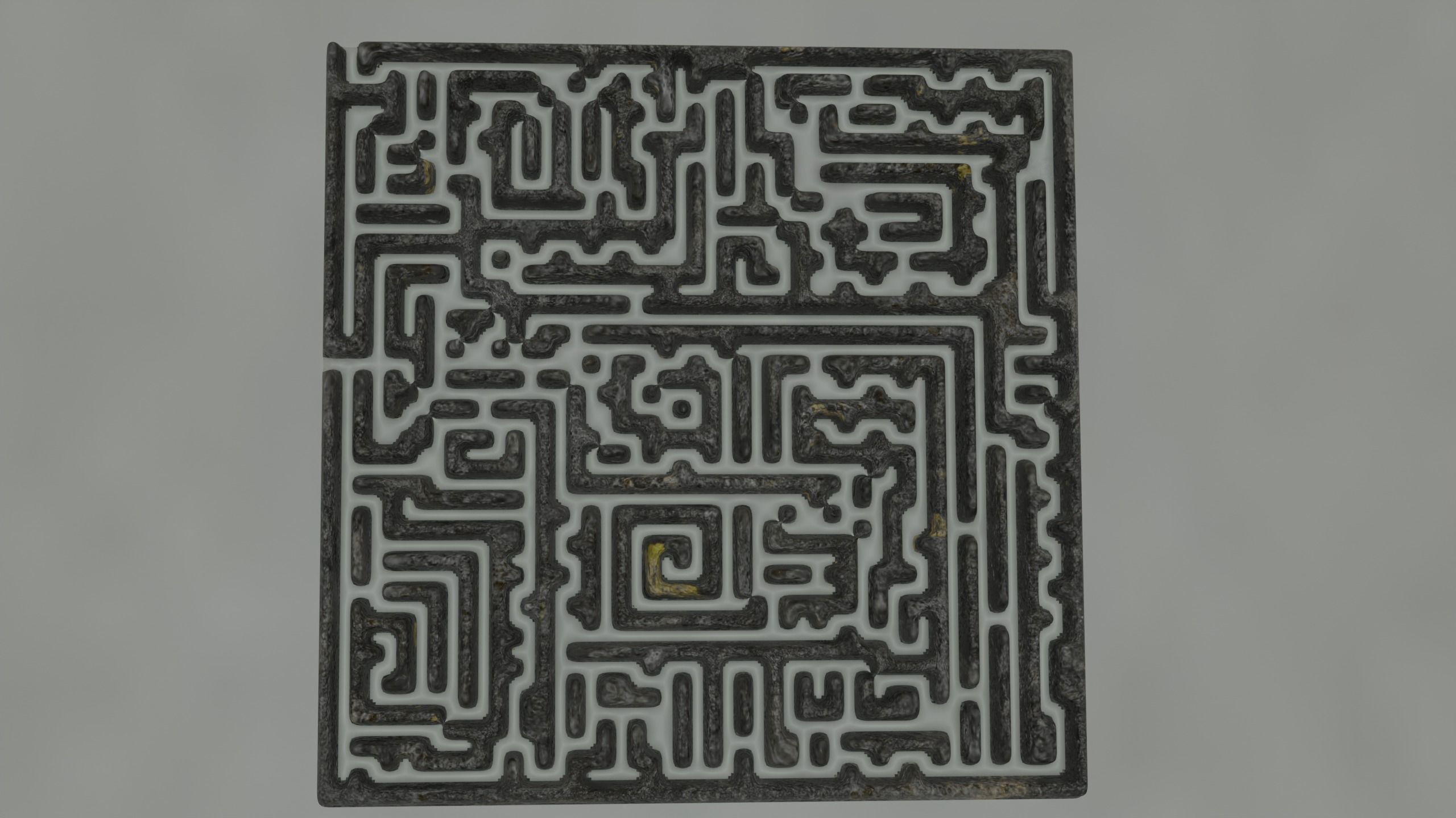 Rock and Wall Maze Low-poly 3D model_21