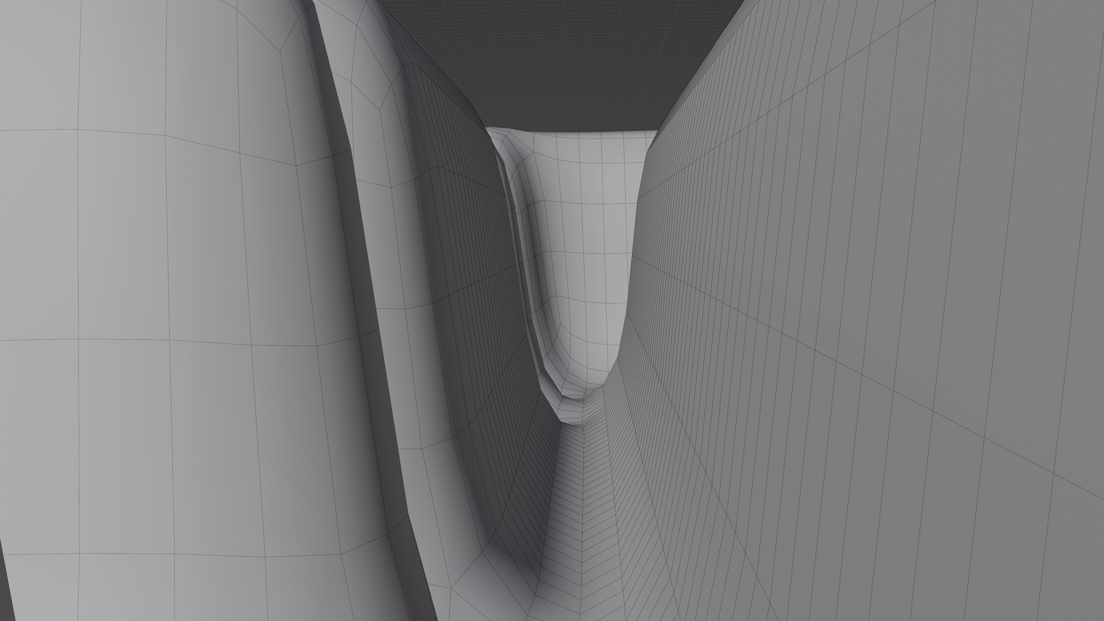 Rock and Wall Maze Low-poly 3D model_18