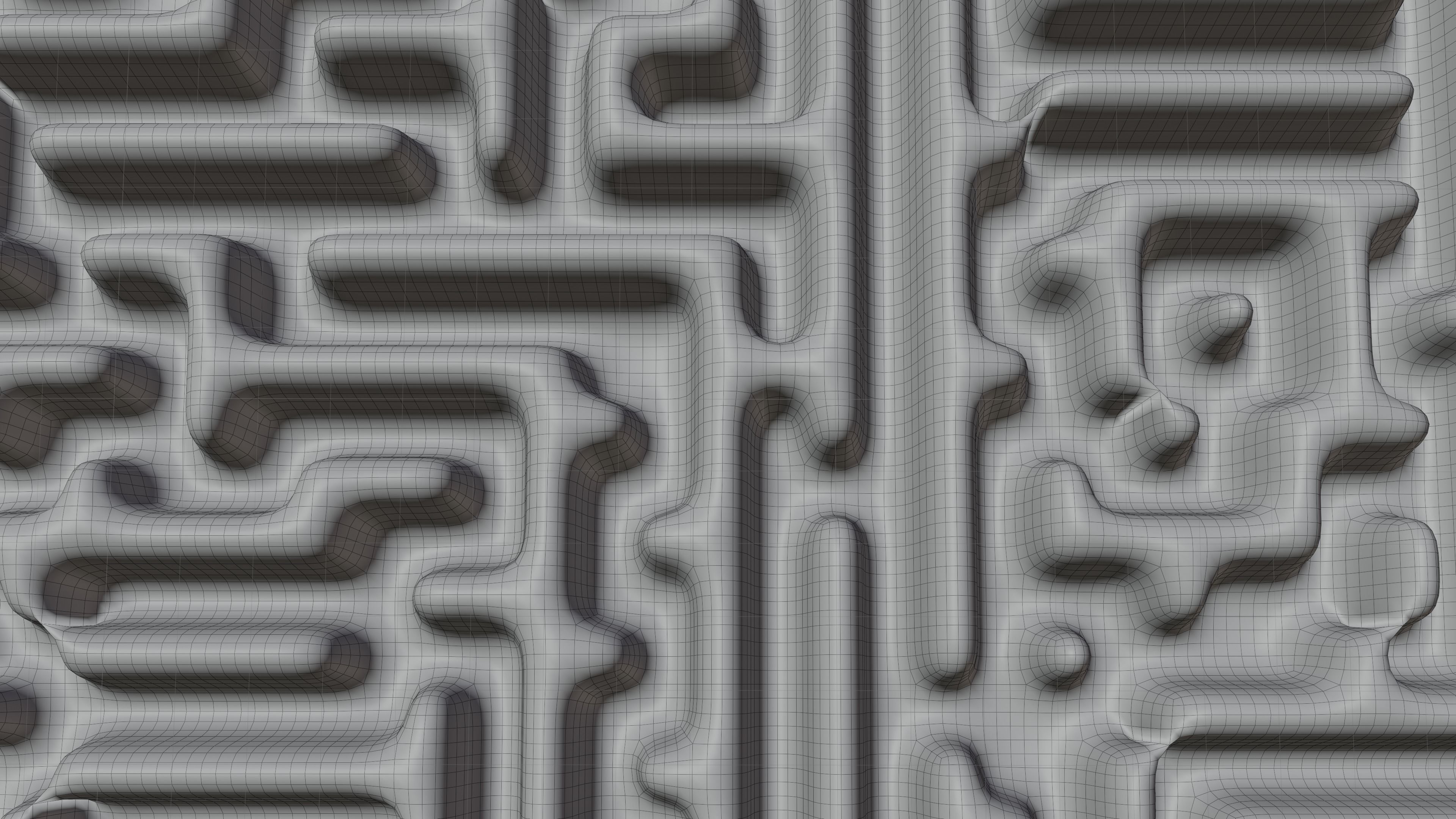 Rock and Wall Maze Low-poly 3D model_15