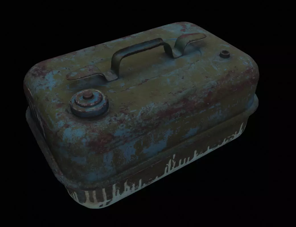 Old USSR Soviet Fuel Canister Free 3D model