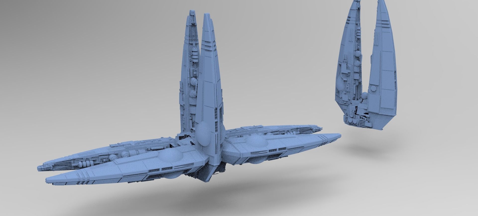 Wraith Interceptor architecture 2 designs 3D model_1