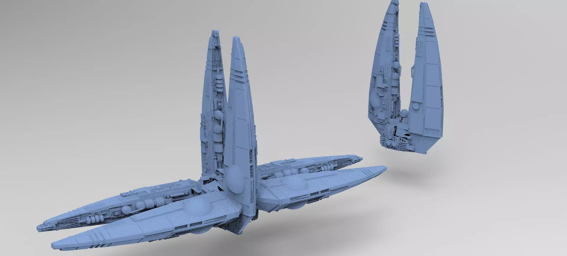 Wraith Interceptor architecture 2 designs 3D model_0