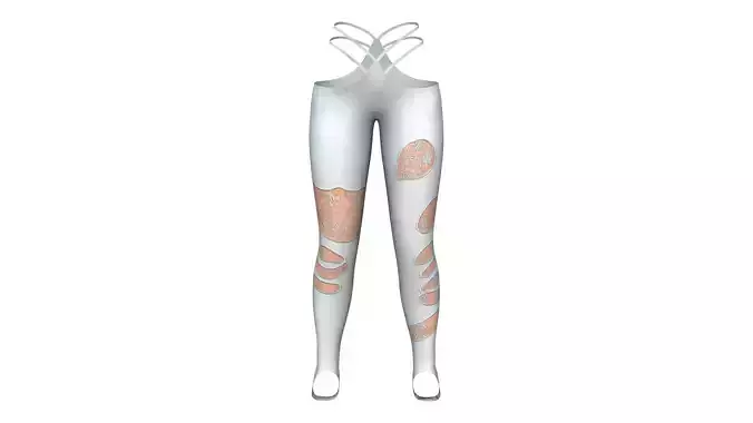 Showing Skin Effect Fantasy Leggings