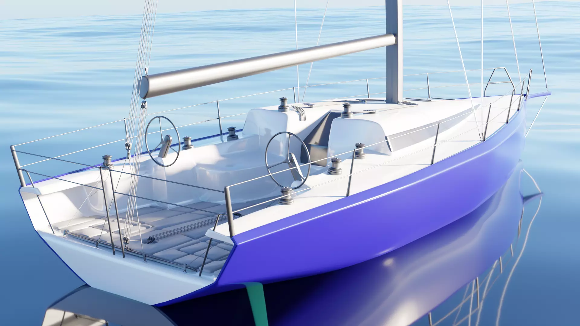 New racing sailboat - Clubswan41 3D model