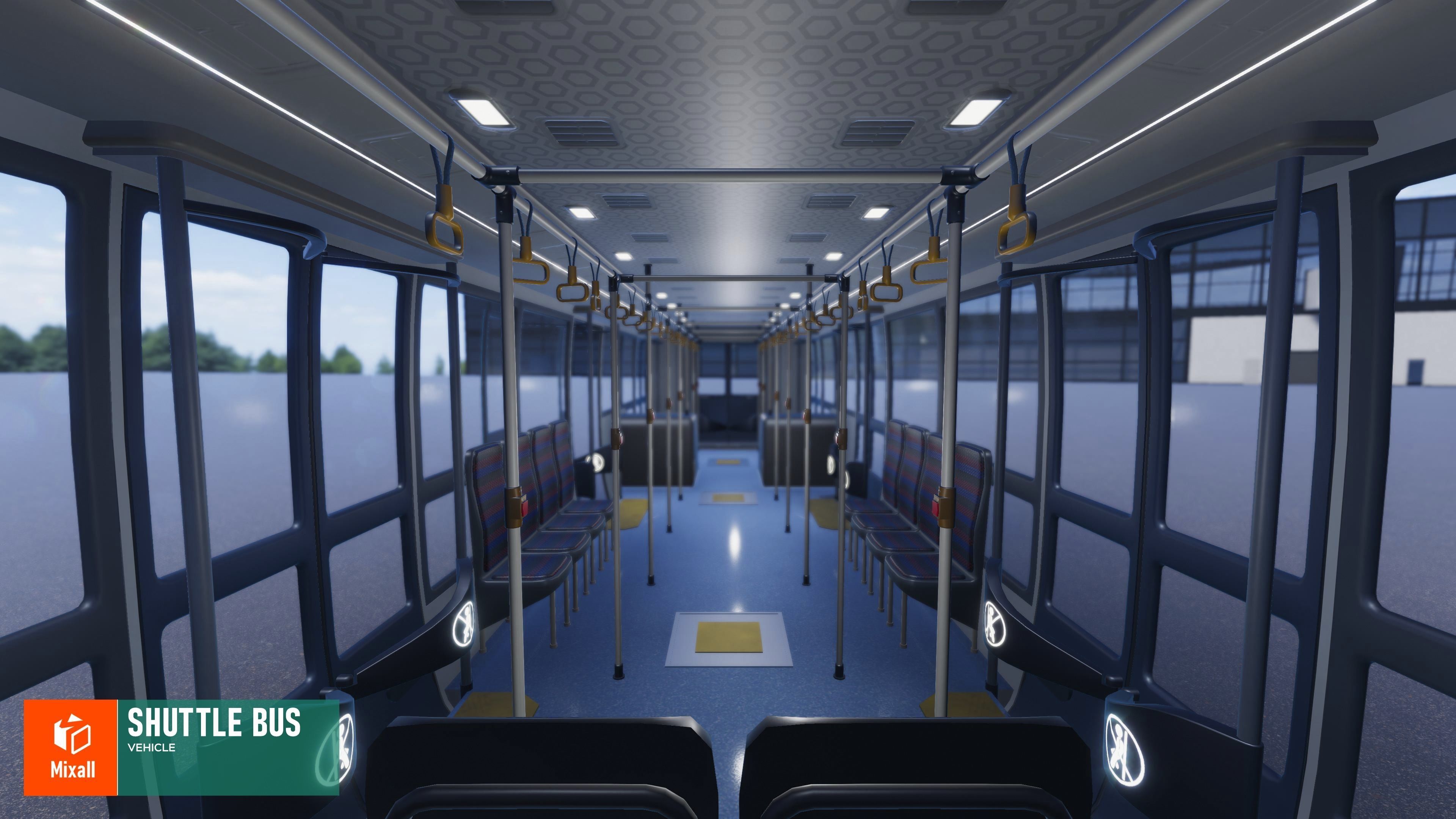 Shuttle bus - Vehicle 3D model_7