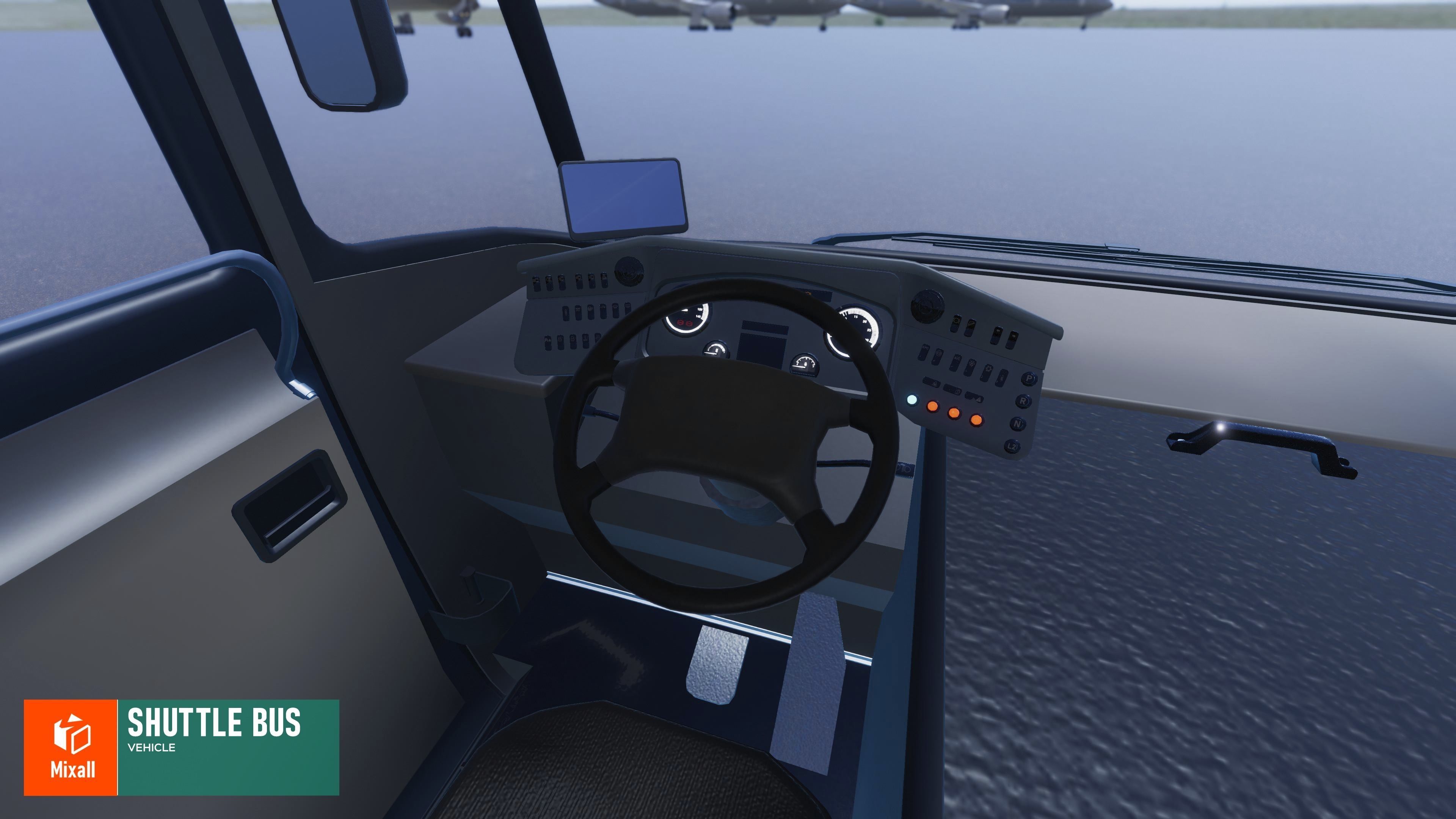 Shuttle bus - Vehicle 3D model_4