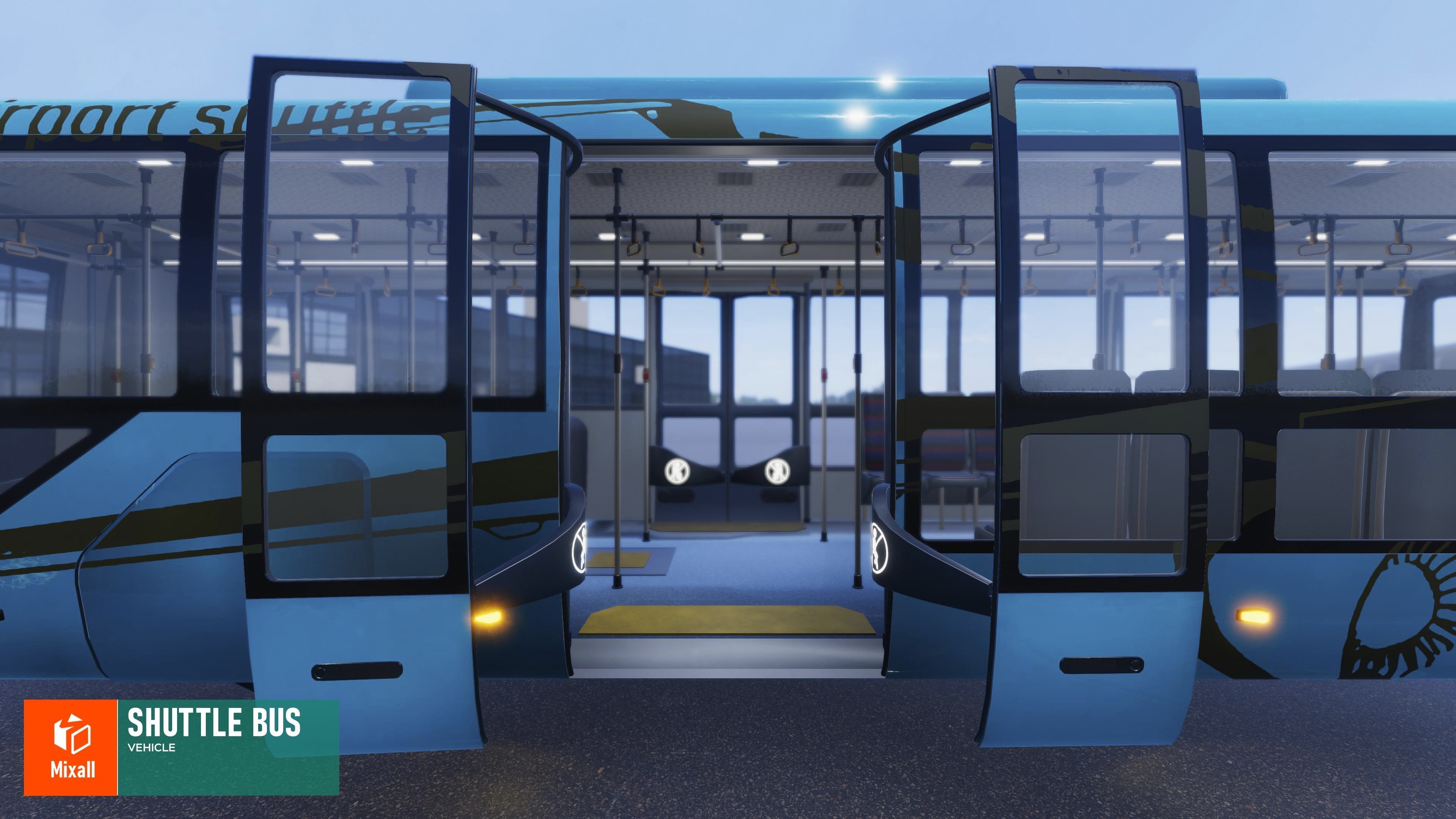 Shuttle bus - Vehicle 3D model_6