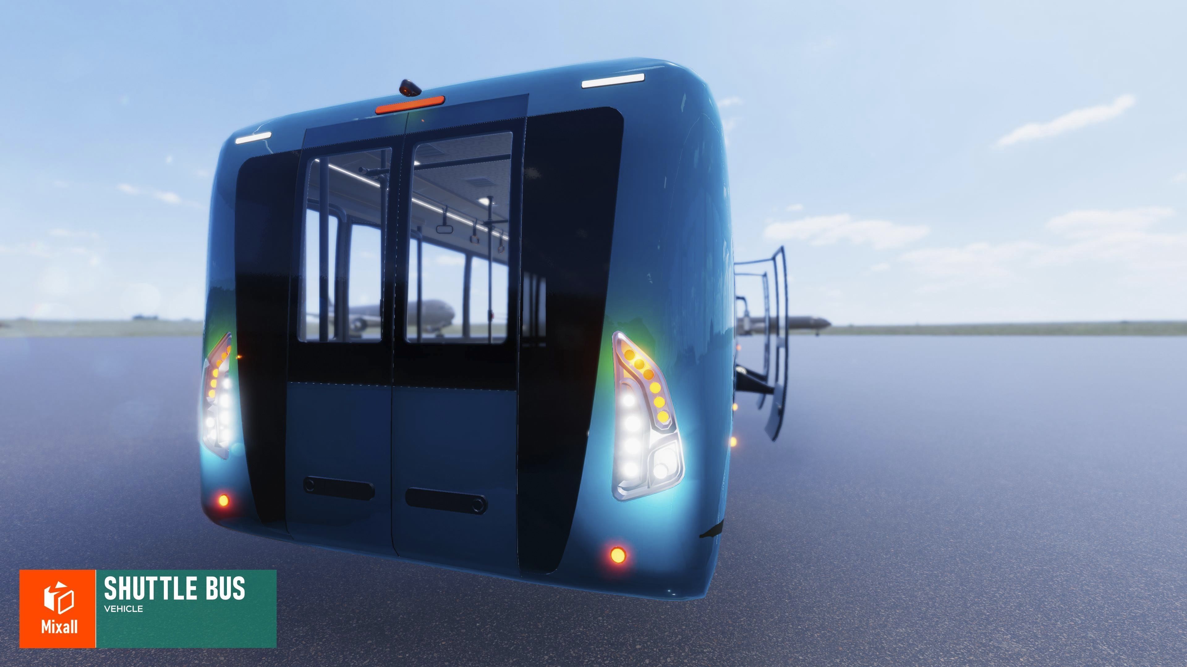 Shuttle bus - Vehicle 3D model_8