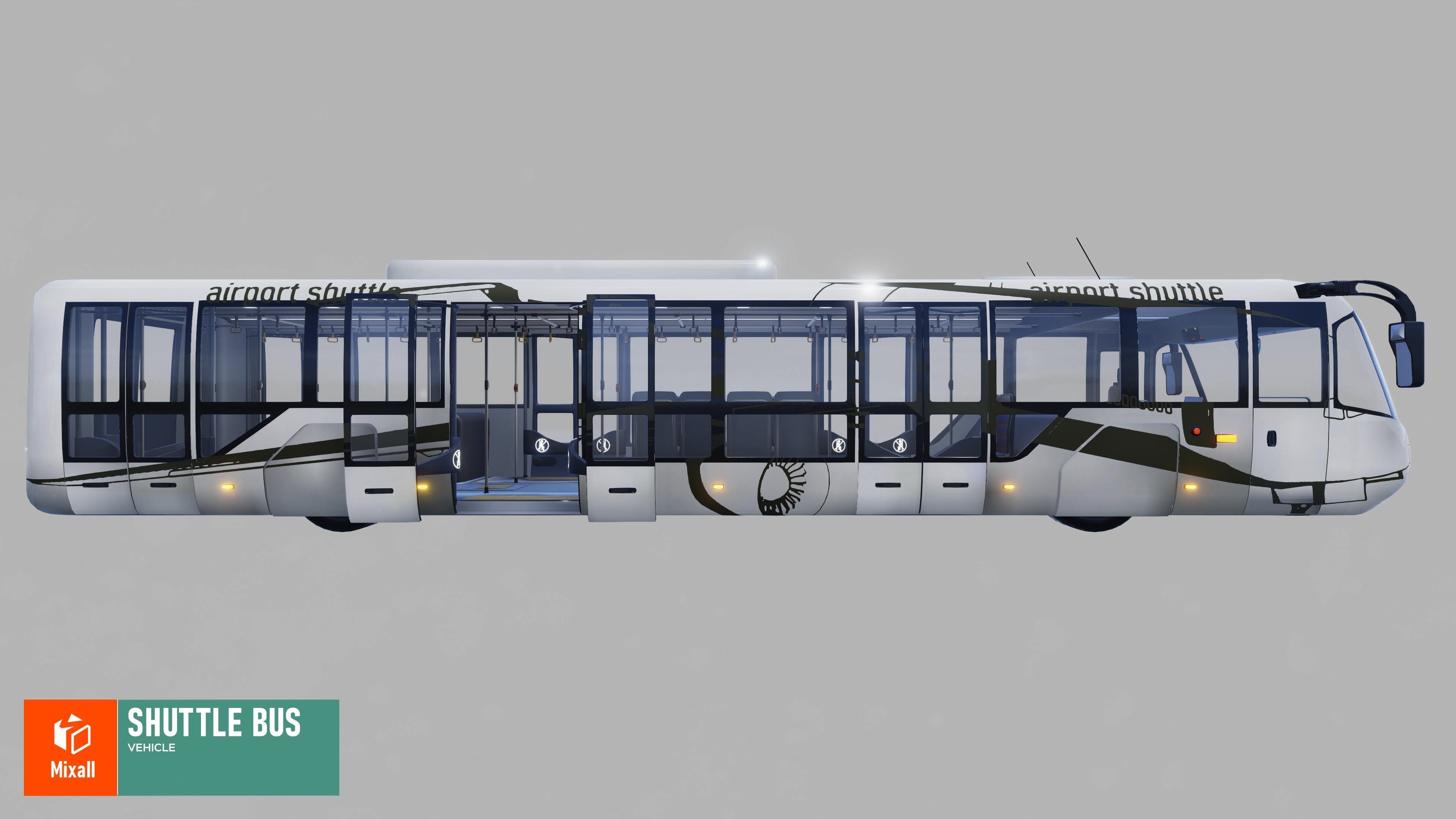 Shuttle bus - Vehicle 3D model_10