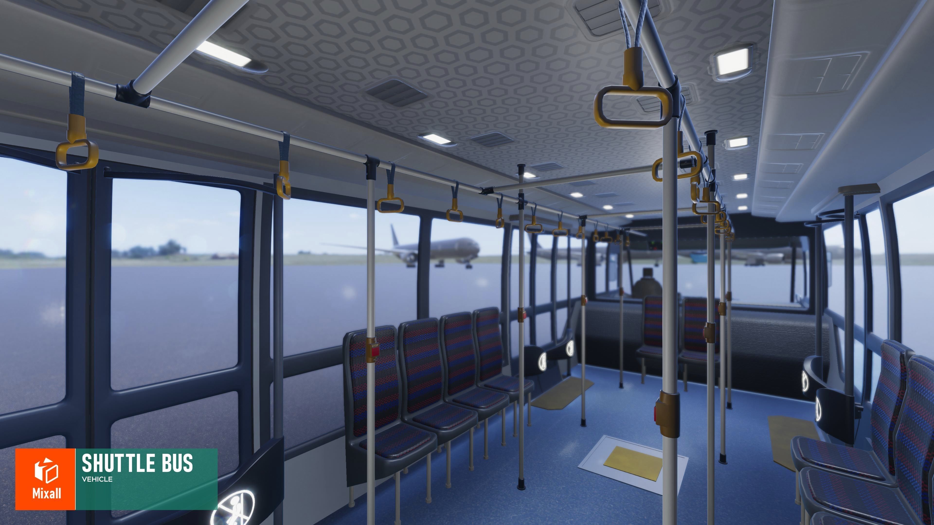 Shuttle bus - Vehicle 3D model_3