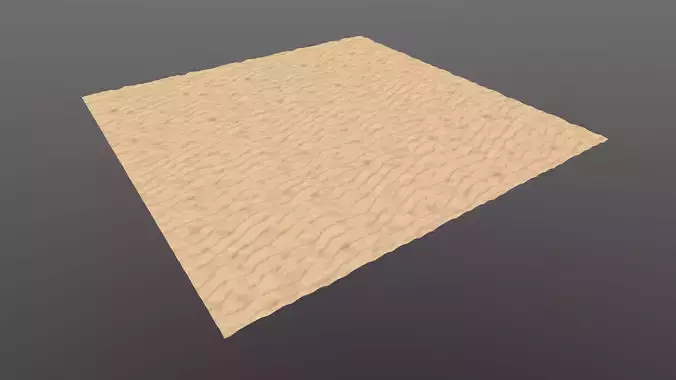 Desert Terrain 3D Model AR VR