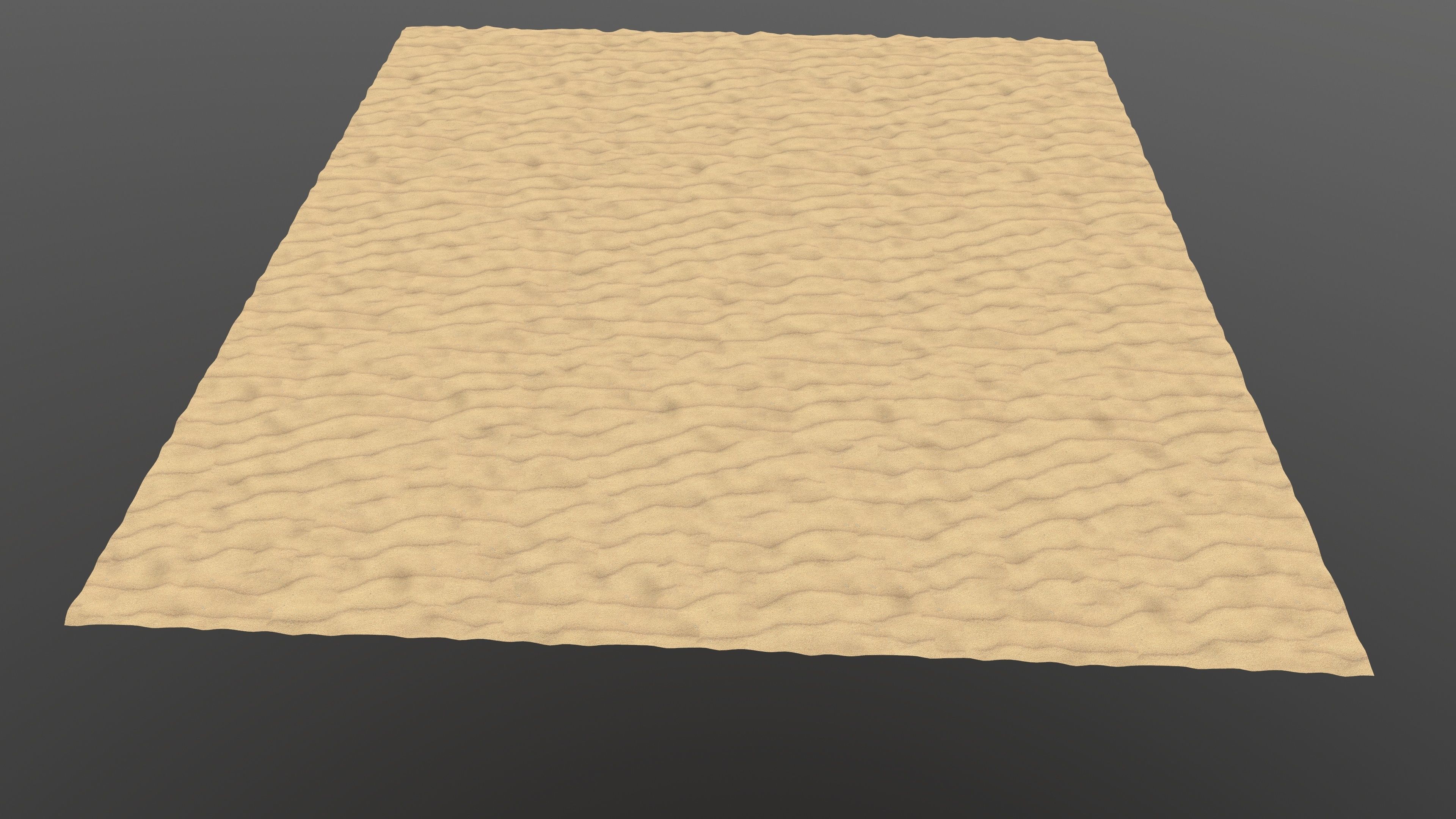 Desert Terrain 3D Model AR VR 3D model_3