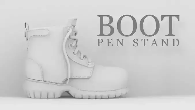 Boot Pen Stand 3D print model