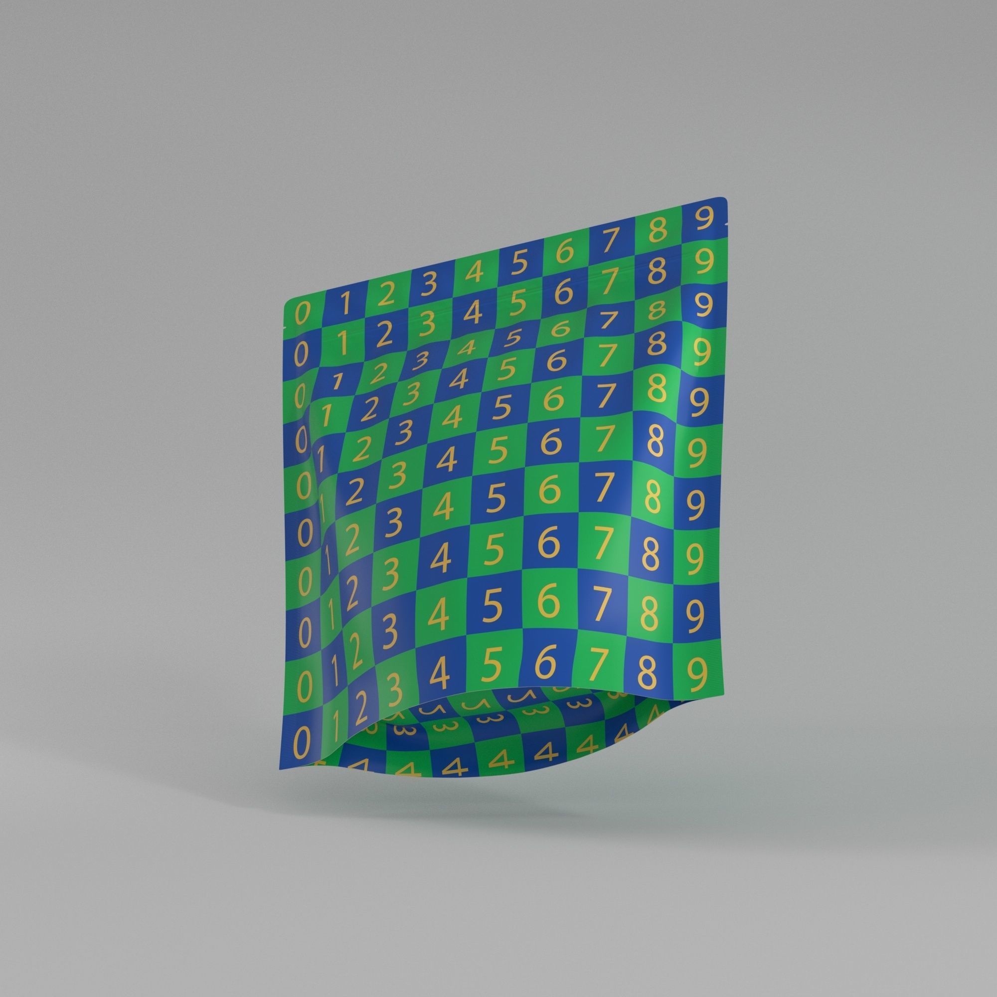 Plastic Bag for food Doy 3D model_2