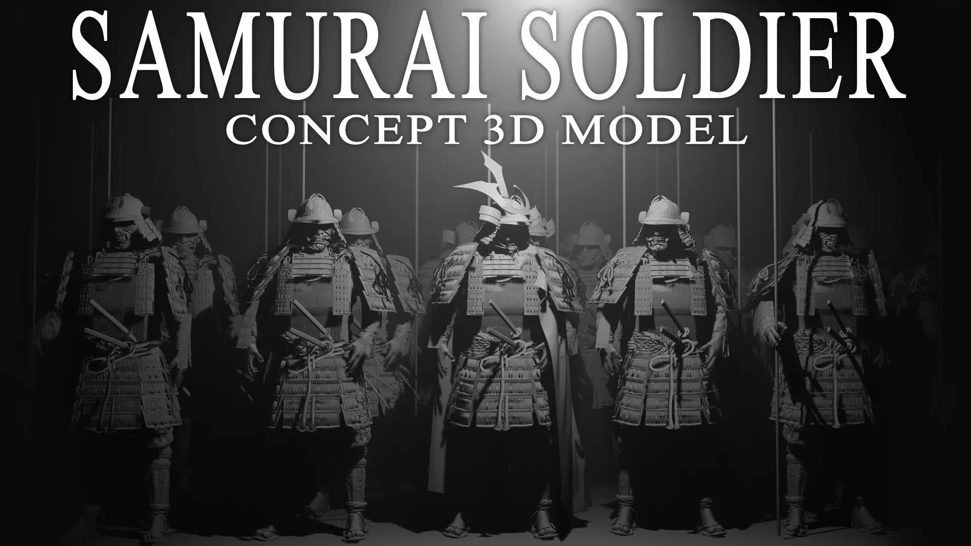Samurai Soldier 3D CONCEPT ART model 3D model_0