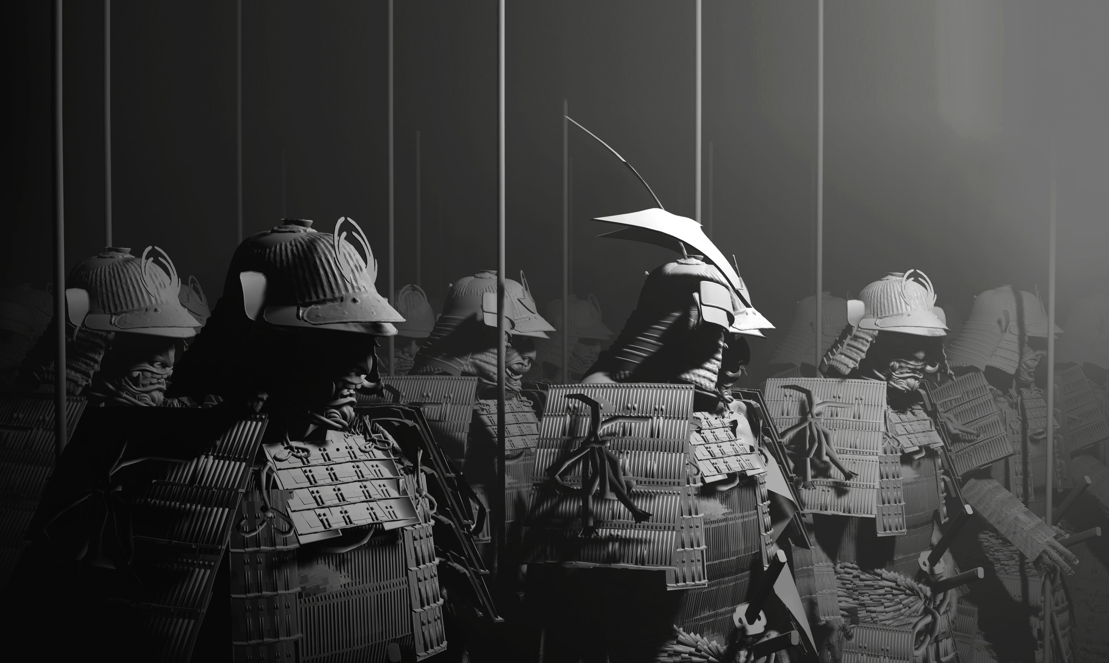 Samurai Soldier 3D CONCEPT ART model 3D model_4