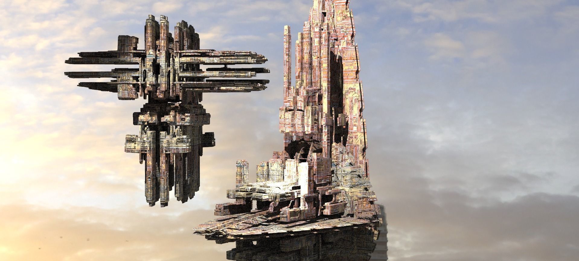 Shiv City Space port  3 3D model_1