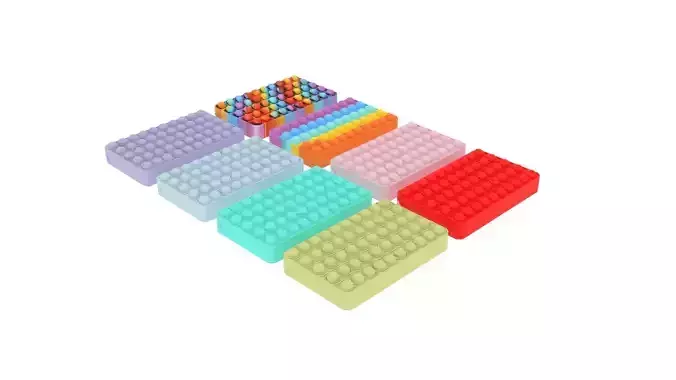 Pop It Pencil Cases Set