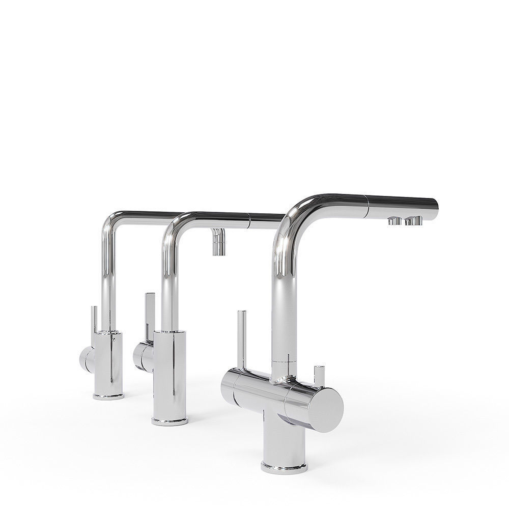 Blanco 3 Mixers Taps Collection 3D model_2