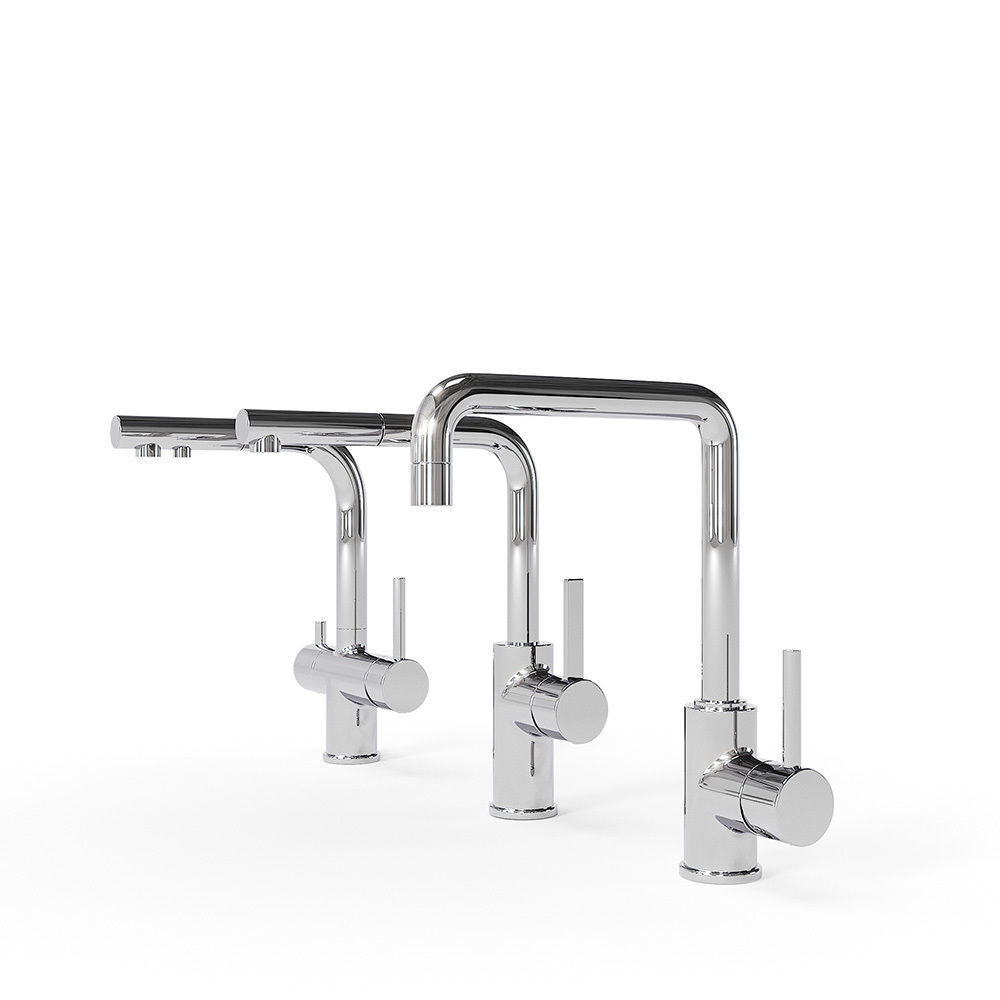Blanco 3 Mixers Taps Collection 3D model_5