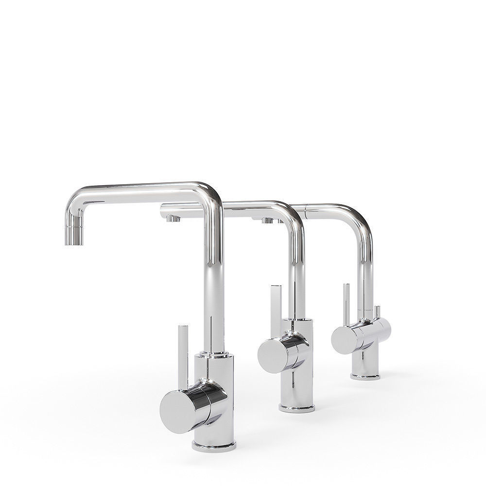 Blanco 3 Mixers Taps Collection 3D model_4