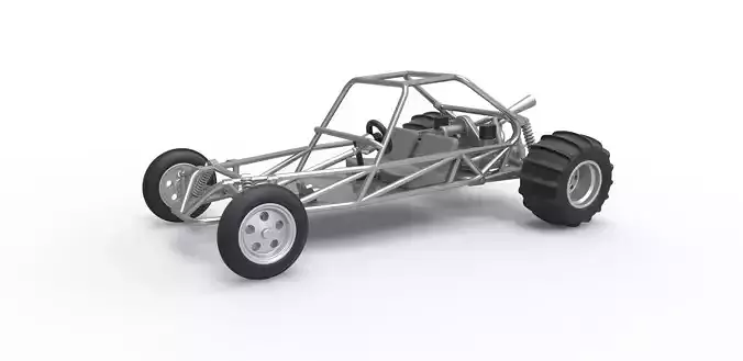 Old school Sand Rail buggy Scale 1 to 25 3D print model