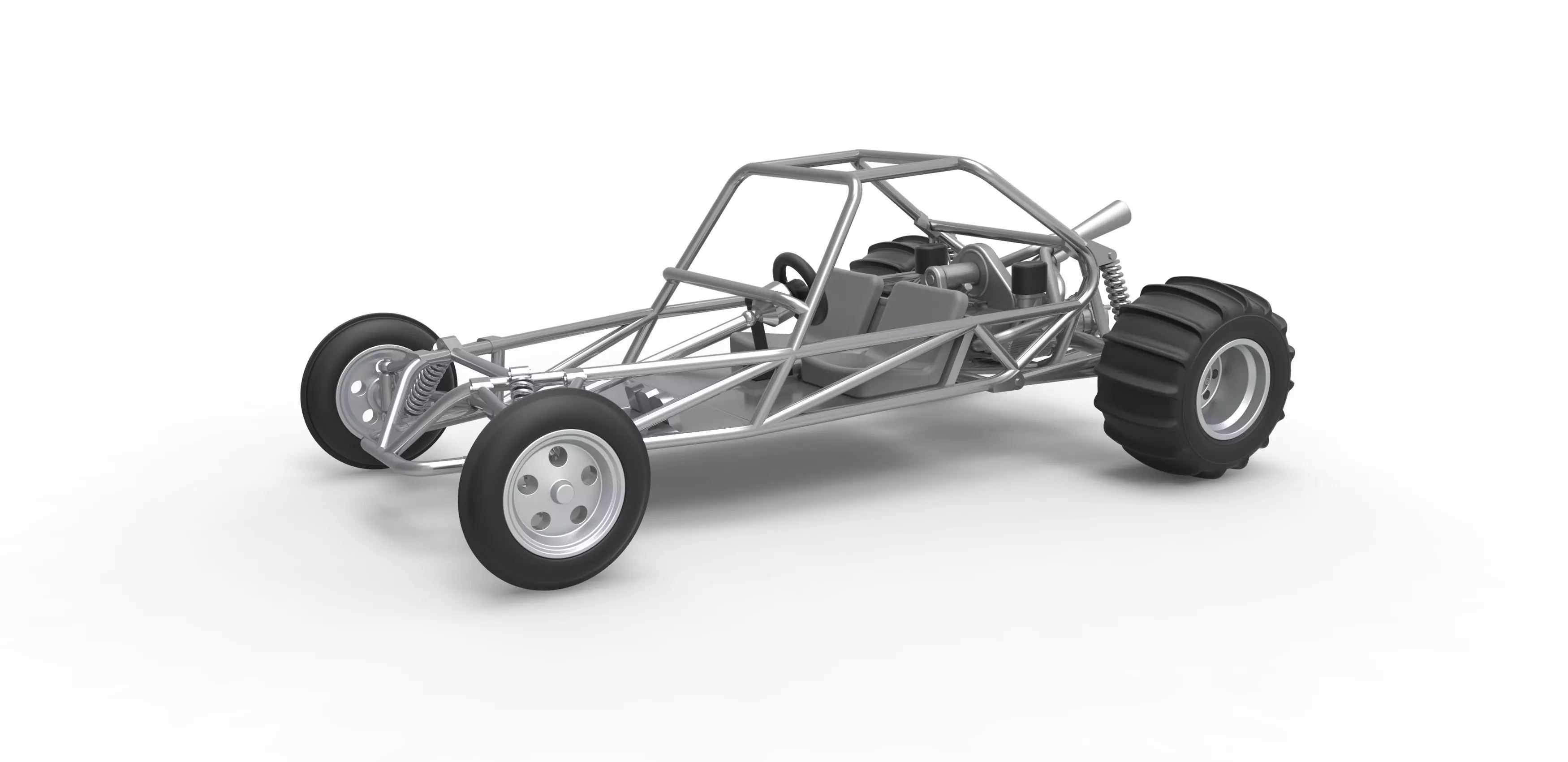 Old school Sand Rail buggy Scale 1 to 25 3D print model