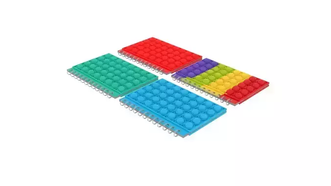 Notebook Pop It Fidget Toys Set