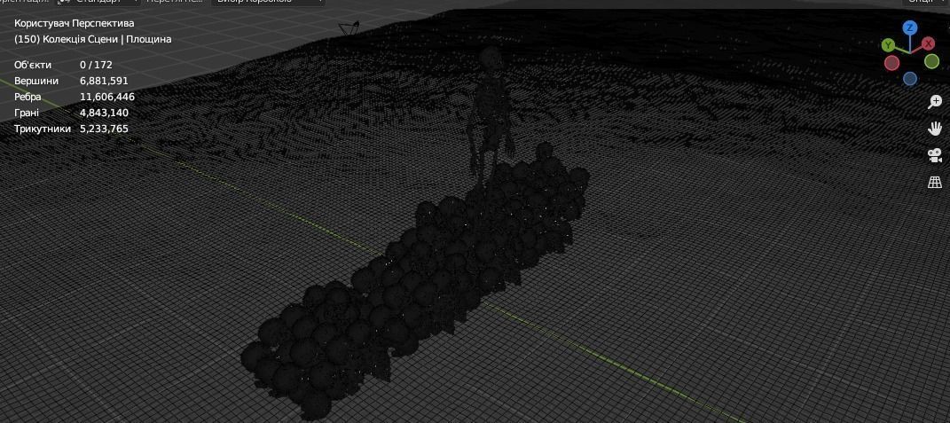 Skeleton on the water 3D model_5