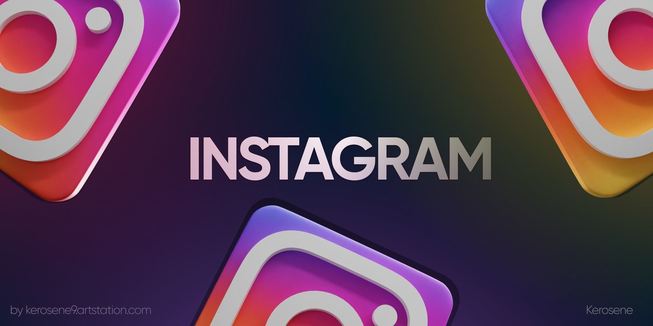 Social Media Icons 3D model 3D model_9