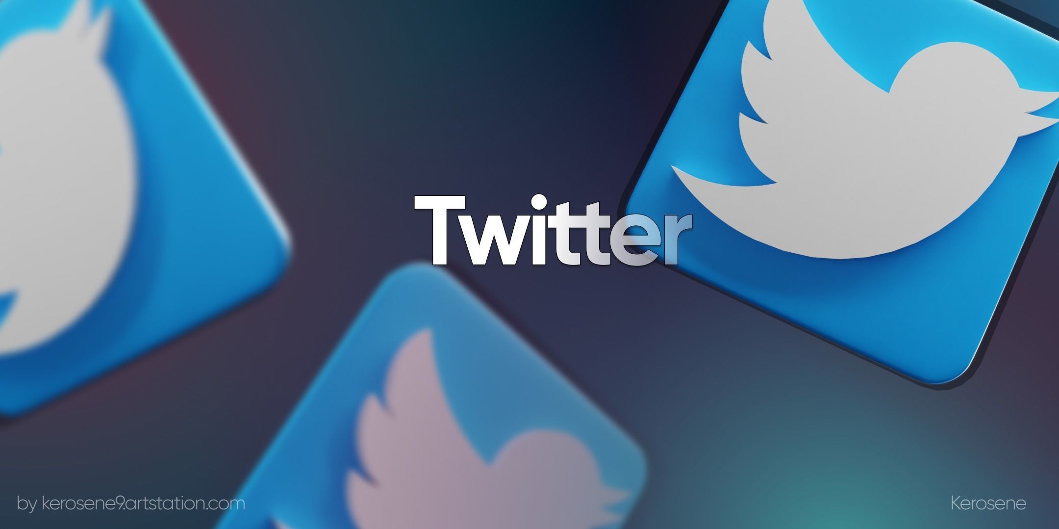 Social Media Icons 3D model 3D model_4