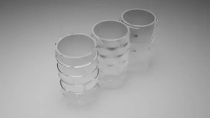 Crystal Glass With Different Textures