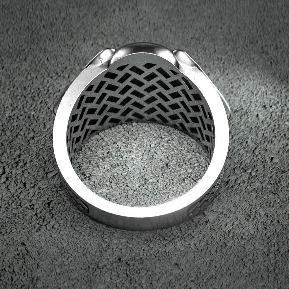 Ring-skull-222 3D print model_5